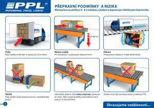 Manipulace se zásilkou, naložení, vyložení, doprava