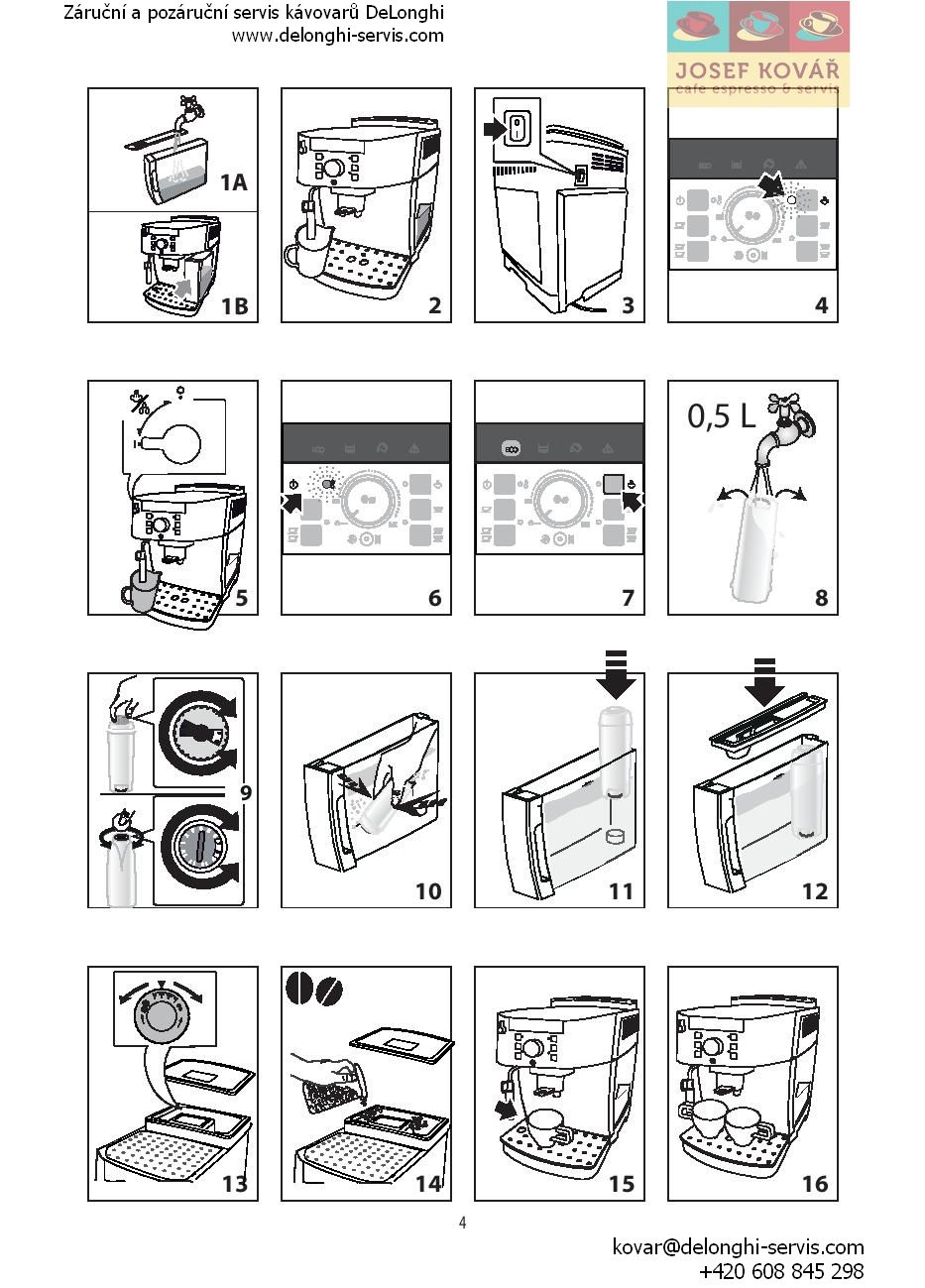 Manuál k obsluze DeLonghi Magnifica s ECAM 22.110, Návod v PDF.