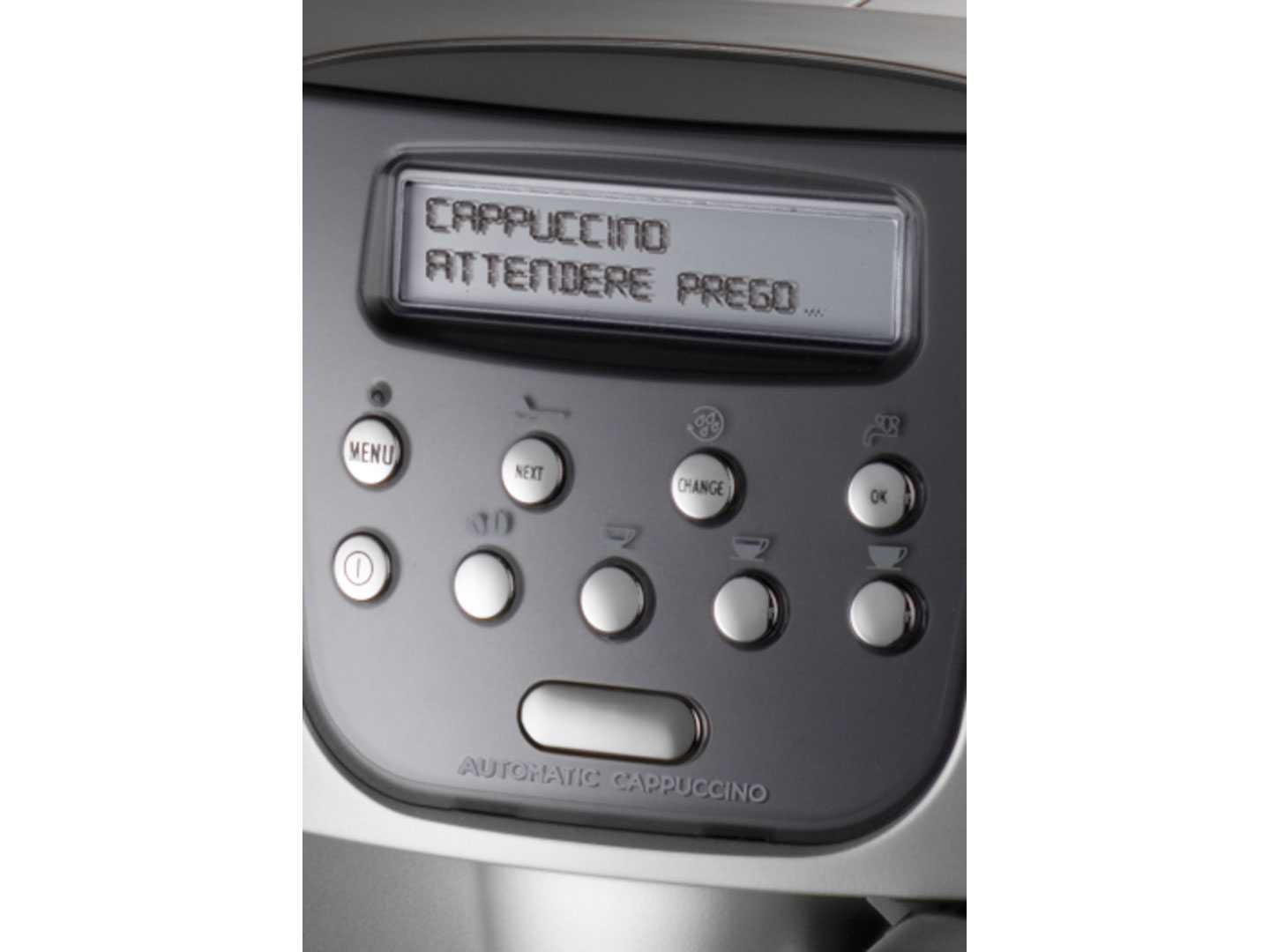 DeLonghi Magnifica Pronto Cappuccino ESAM 4500 displej
