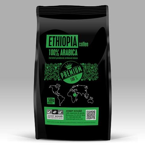 čerstvě pražená káva Ethiopia 100% arabica