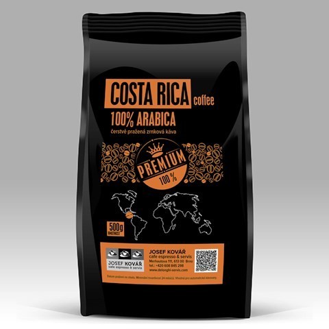 Čerstvě pražená káva COSTA RICA