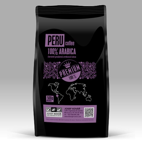 PERU 100% Arabica Káva s původem