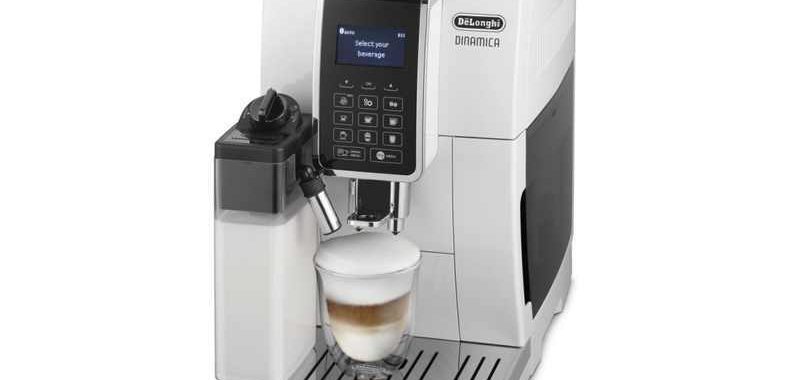 Automatický kávovar DeLonghi ECAM 353.75.W DINAMICA se systémem LATTECREMA pro přípravu cappuccina